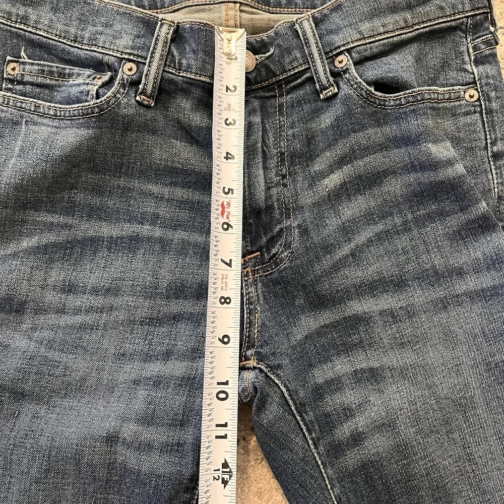Abercrombie & Fitch Kennan Straight Medium Blue Wash Jeans Mens 30x32 Stretch